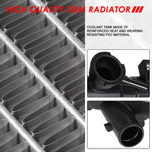2392 Factory Style Aluminum Cooling Radiator Replacement for 01-02 Kia Rio 1.5L Automatic AT