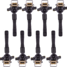 MAS Performance Ignition Coil Pack Compatible With BMW 328I 528I M3 Z3 E36 E46 E31 E38 E39 E53 E721 E720 E383 Land Rover 2.5L 2.8L 3.0L 3.2L 5.4L fit C1239 UF-300 UF-354 (6)