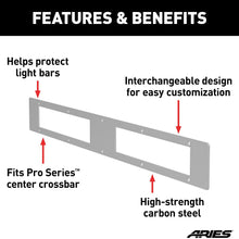 ARIES PC10OS Pro Series 30-Inch Brushed Stainless Steel Grille Guard Light Bar Cover Plate