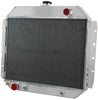 ALLOYWORKS 3 Row Aluminum Radiator for Ford Trucks F100 F150 F250 F350 1966-1979 / Bronco V8 1978-1979