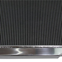 Primecooling 3 Row All Aluminum Radiator +Fan (12 Inches Dia.) Shroud for 1972-86 Jeep CJ Series w/GM Chevy SBC Engine Conver.