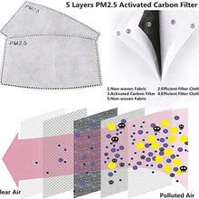 Dust face guard, withactivated carbon filter, suitable for various occasions (2 cotton face guard + 30 PM2.5 filter + 2 riding face guard + 20 filter + 8 breathing valve) (2 black + black and blue)