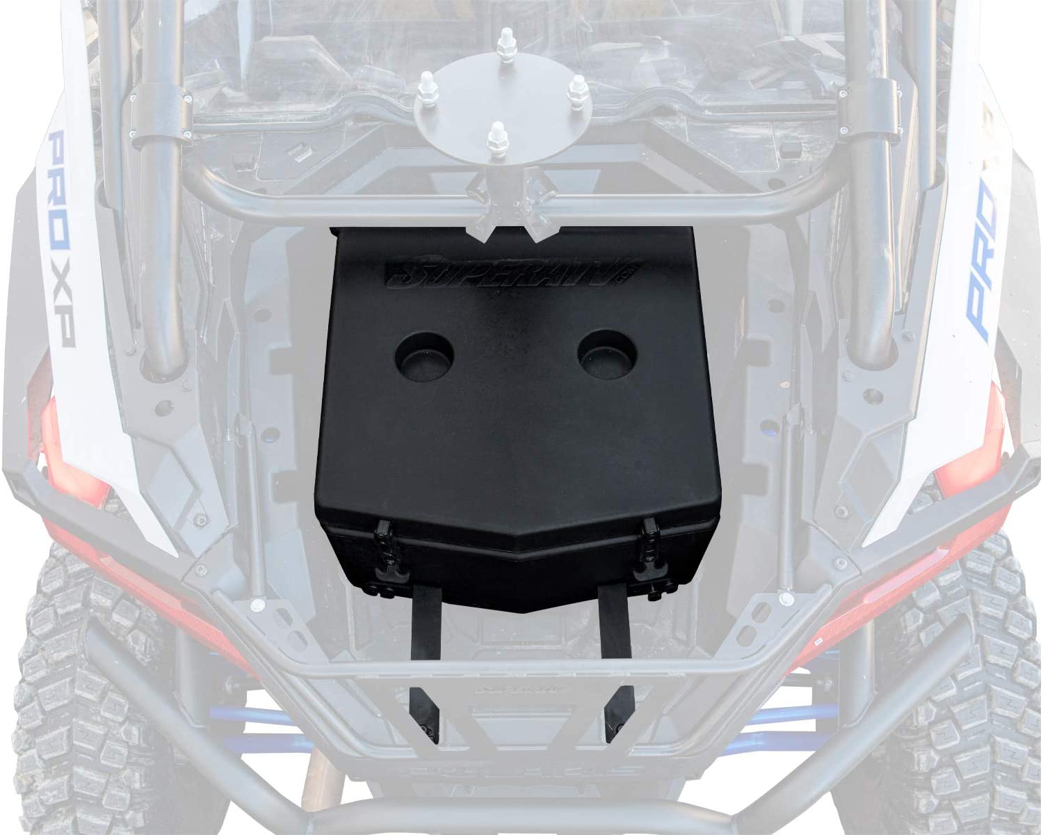 SuperATV Heavy Duty Insulated Rear Cooler/Cargo Box for Polaris RZR PRO XP (2020+) - Sealed Lid Keeps Ice In & Mud Out!