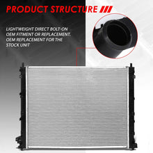 2733 Factory Style Aluminum Cooling Radiator Replacement for 04-09 Cadillac STS/SRX 3.6L/4.4L/4.6L AT