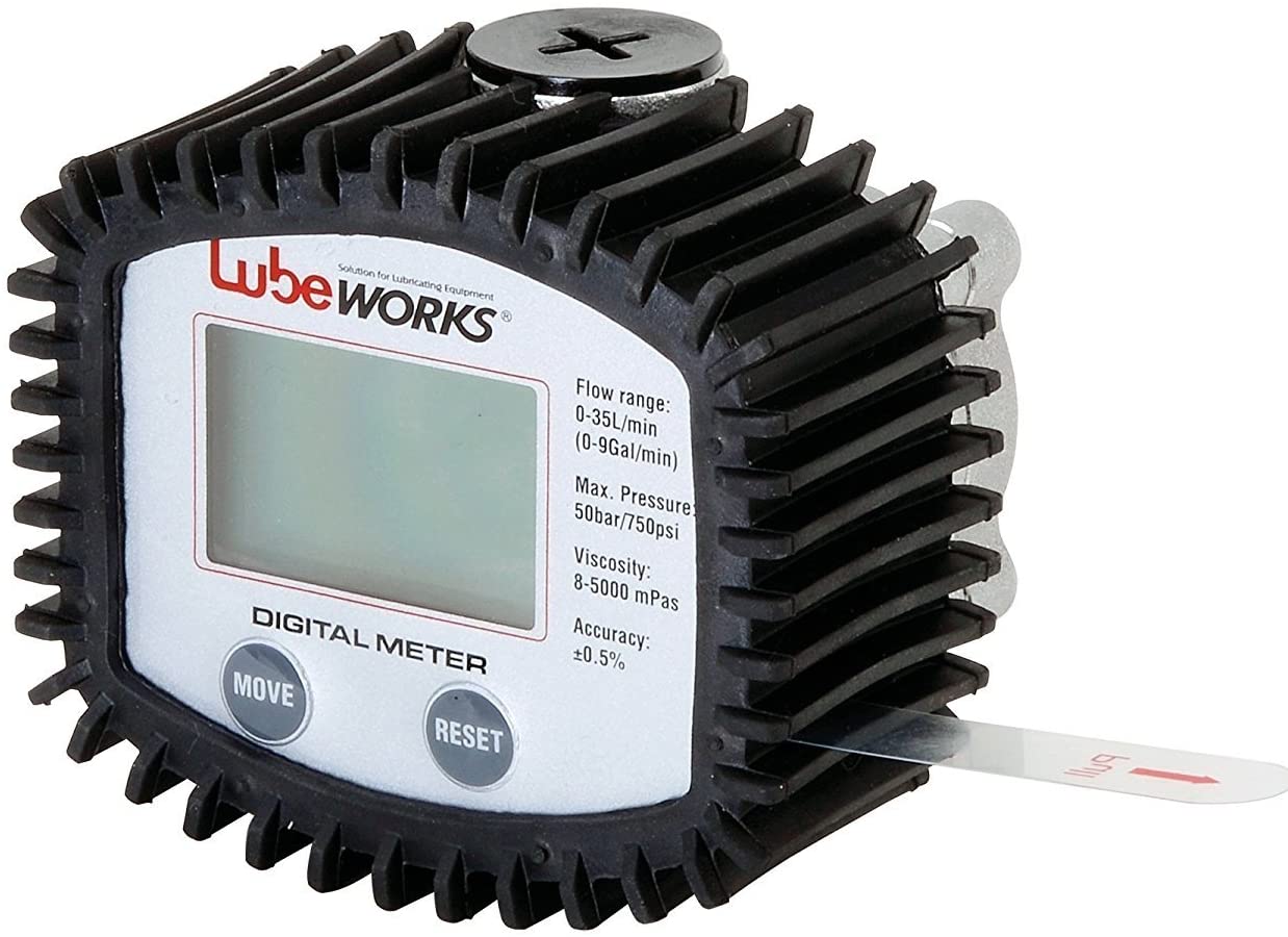 Lubeworks Oil Control Gun 1-35LPM / 0.3-9.2GPM Heavy Duty Oil Transfer Pump and Control Valve for Motor, Synthetic Hydraulic, Gear Oil, Transmission Fluid in Liter, Gallon, Pint & Quart (Gun Only)