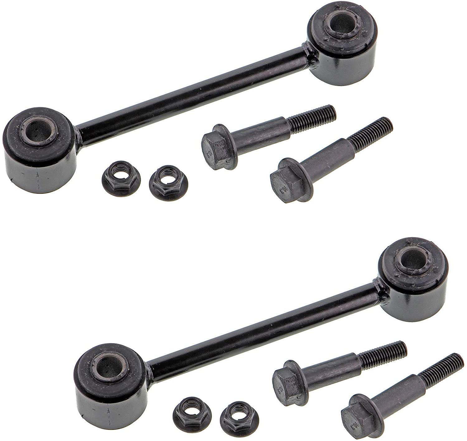 Pair Set Of 2 Rear Suspension Stabilizer Bar Link Kits Mevotech For TJ Wrangler