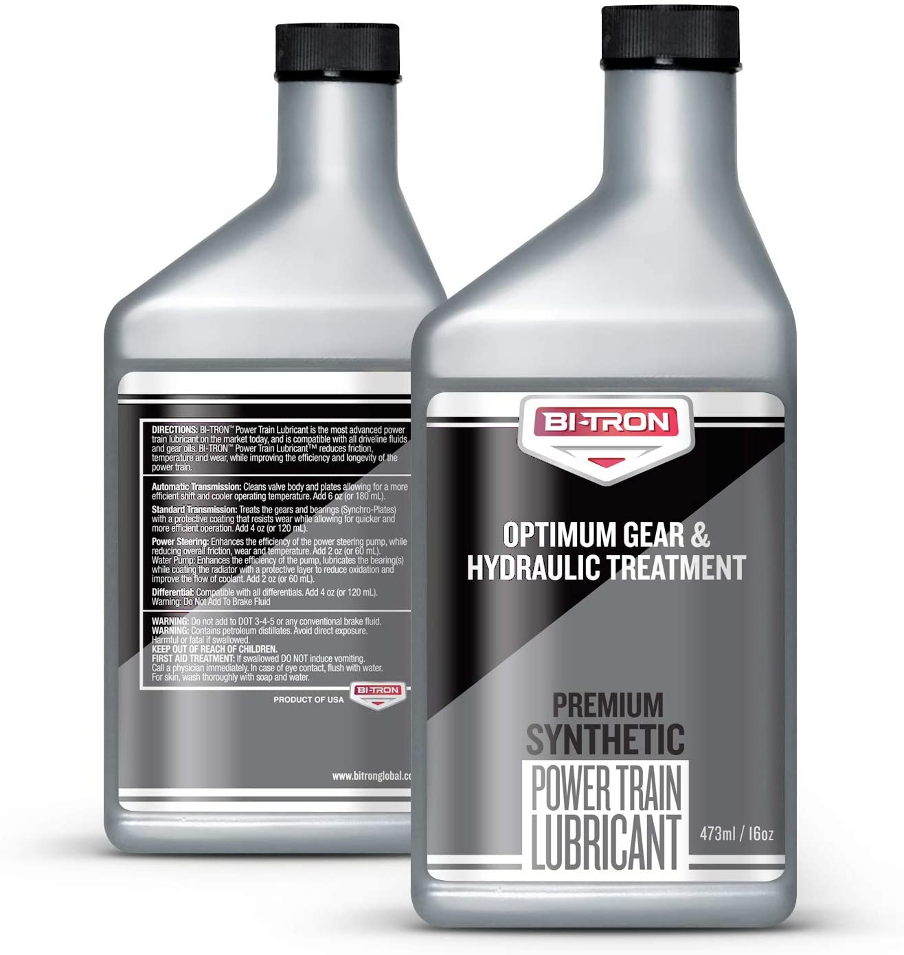 Bitron Premium Synthetic Powertrain Lubricant (16oz) - Advanced Friction Modifier for Smoother, Faster Shifting, Reduces Leaks, Eliminates Noise, Vibration and Shudder, Improves Performance