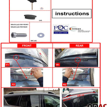 OMAC Roof Racks Carrier | Cargo Racks Rail Aluminium Black Set 2 Pcs | Top Roof Side Rails Bars Luggage Port Rack Bar | for Ford Escape 2013-2019
