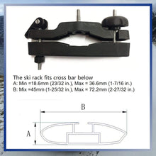 Richeer 29 inch Ski & Snowboard Roof Racks Universal for 4 Pairs Skis/4 Snowboards, Resistant to -60°C, Lockable Mount of Aviation Aluminum, Snow Sport Carrier fit Wing/Oblate/Square Crossbars