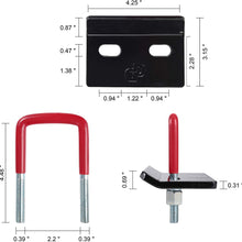 1 Pack - Trailer Hitch Tightener - Anti-Rattle and Anti-Corrosion, Rubber Coated - 1.25" and 2" Hitch Receiver