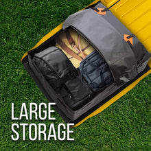 Zento Deals Waterproof Car Rooftop Cargo Bag 15 Cubic Feet, Large Storage, Carrier with Heavy Duty Straps, Fits All Racks, for Cars Side Rails Cross Bars or Basket