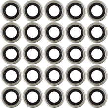 X AUTOHAUX 25pcs 9x16x2mm G1/8 BSP Car Engine Oil Drain Crush Flat Bonded Washer Seal Gaskets