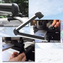 Richeer 21 inch Ski & Snowboard Roof Racks Universal for 2 Pairs Skis/2 Snowboards, Resistant to -60°C, Lockable Mount of Aviation Aluminum, Snow Sport Carrier fit Wing/Oblate/Square Crossbars