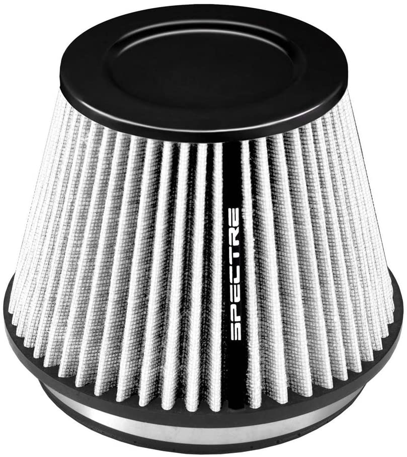 Spectre Universal Clamp-On Air Filter: High Performance, Washable Filter: Round Tapered; 6 in (152 mm) Flange ID; 6.219 in (158 mm) Height; 7.719 in (196 mm) Base; 5.219 in (133 mm) Top, SPE-HPR9886W