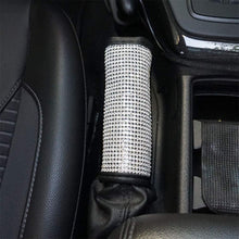 flyfox fashion 3d bling diamond rhinestone crystals cute girly leather cloth Gear Shift Knob holder cover For girl,lady,Women,Universal Fit (Gear Shift Knob cover)