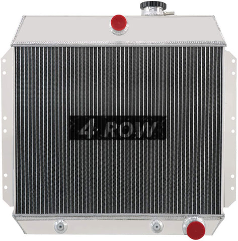 CoolingSky 4 Row All Aluminum Radiator for 1949-54 Chevy Bel Air/Sedan Delivery/Styleline Deluxe 6Cyl - Direct Replacement