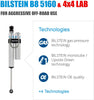 Bilstein B8 5160 Series 2 Front Shocks Kit for 04 Ford F-250 Super Duty 0-3 inch lift Ride Monotube replacement Gas Charged Shock absorbers reservoirs part number 25-188387