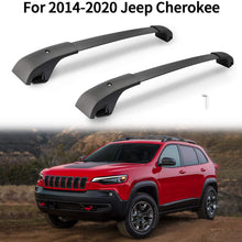 MONOKING Cross Bars Roof Rack Compatible with 2014-2020 Jeep Cherokee 2.4L 3.2L Aluminum ABS Cargo Carrier Kayak Rooftop Luggage Crossbar Max Load 155 LBS