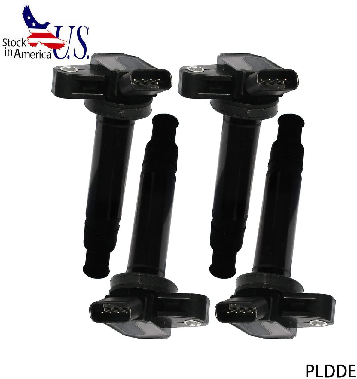 PLDDE Set of 4 New Ignition Coil on Plug Pack For 4.3L 4.7L V8 01-07 GS430 01-06 LS430 02-10 SC430 03-09 GX470 98-07 LX470 03-09 4Runner 98-07 Land Cruiser 01-09 Sequoia 00-09 Tundra