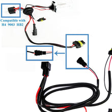 Xotic Tech 1 Set H1 H3 H7 H11 9005 9006 HB4 Xenon Lights Conversion Kit Relay Wire Harness Adapter Wiring