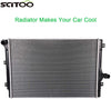 SCITOO Radiator Compatible with 2006-2008 2010-2012 for Audi A3/TT/TT Quattro 2006-2012 Volkswagen Jetta/Eos/Golf/GTI CU2822 2822,
