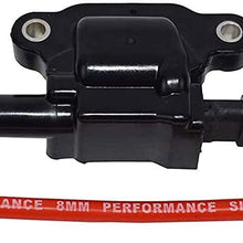 A-Team Performance Silicone Spark Plug Wires Compatible with GMC Chevy Car 8" Vortec LS LS1 LS2 LS3 LS6 LS7 4.8L 5.3L 5.7L 6.0L 6.2L 7.0L 1999-2014 Red 8.0mm