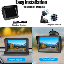 Regetek HD Digital Backup Camera System 5'' LCD Monitor Waterproof Night Vision Rear/Front View Camera for Cars ATVs SUVs UTVs Can-Am Vans Campers Sedans Pickup Truck Minivans Trailer RVs Motorhomes