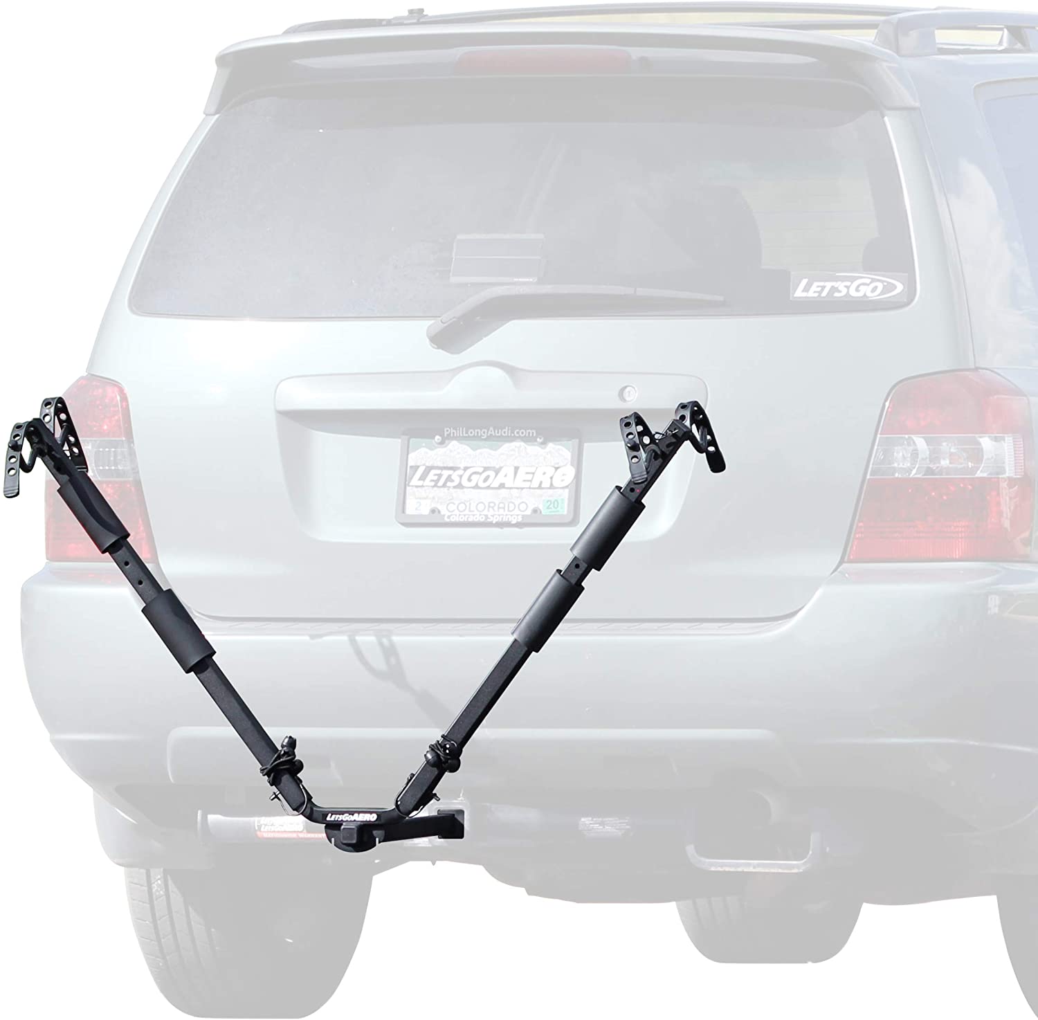 Let's Go Aero NEO-2 Two Bike Hitch Mount V-Rack (Model B01748)