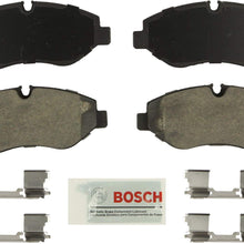 Bosch BE1316H Blue Disc Brake Pad Set with Hardware for Select Dodge, Freightliner, Mercedes-Benz Sprinter 2500 and Volkswagen Crafter Vans - FRONT