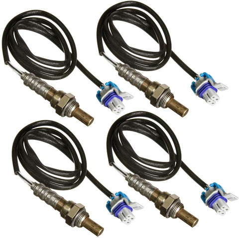 4Pcs Oxygen Sensor Upstream + Downstream O2 Sensor Premium 234-4407 for 2003 2004 2005 2006 Chevrolet GMC V8 4.8L