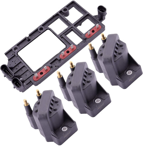 MAS Ignition Coil & Control Module Kit GD1998A 10476627 10489422 SH7378 LX346T LX346 Compatible for Chevy Pontiac Buick Olds Isuzu DM1928 IG-D1928A GN10123