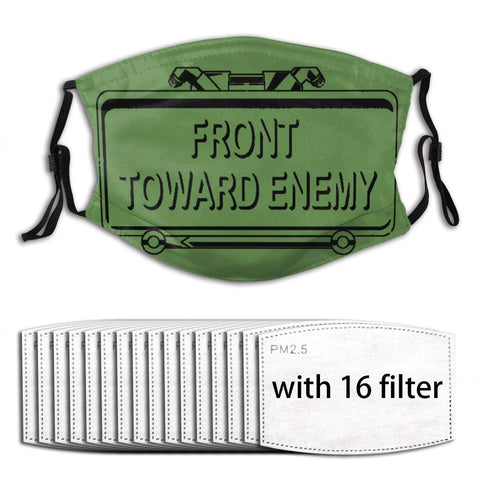 Front Toward Enemy - Claymore Mine with Multiple Filter Reusable Dust Guard with 16 Filter