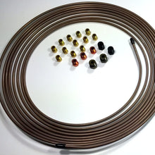 25 Ft. of 3/16" (4.75 mm) Copper Nickel Brake Line with Fittings