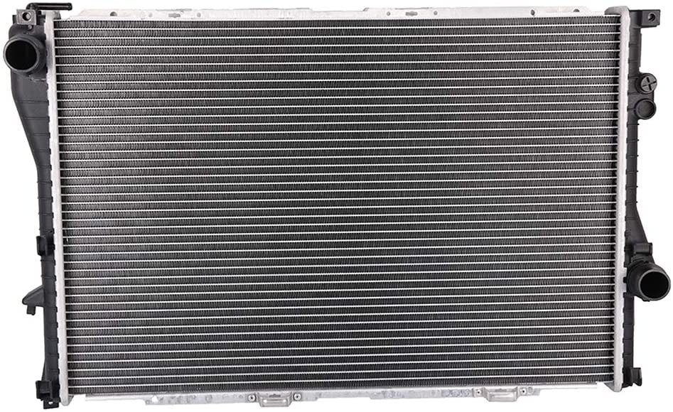 SCITOO Full Aluminum Radiator Replacement for 2004 2005 BMW 545i Sedan 4.4L 2284 Plastic Radiator
