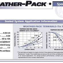 Delphi Packard (6 Circuits) Weatherpack, Waterproof, Terminal Kit 18-20 GA