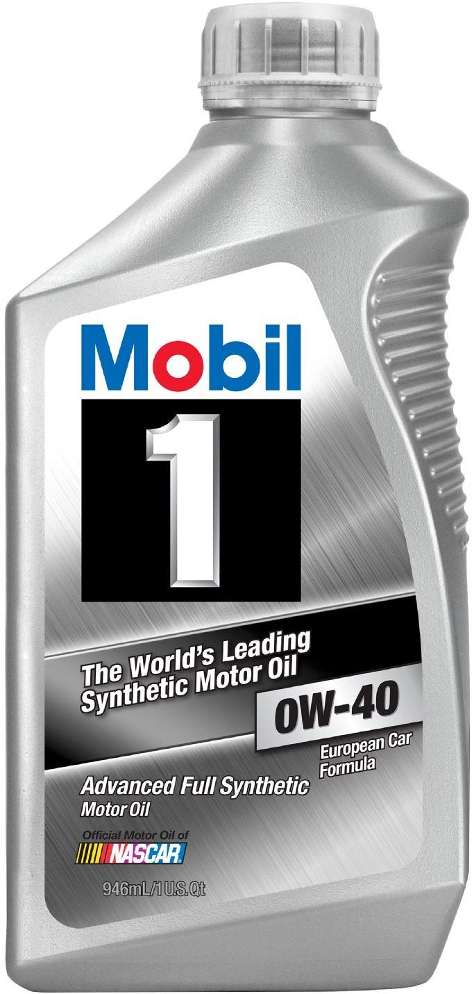 Mobil 1 96989 0W-40 Synthetic Motor Oil - 1 Quart (Pack of 6)