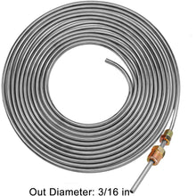 25 Ft. of 3/16 Zinc-Coated Brake Line Tubing Kit - Muhize 25 ft 3/16 Steel Tube Roll (Includes 16 Fittings)