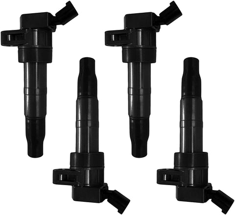 BOXI Pack of 4 Ignition Coils Compatible with 11-12 Kia Rondo/09-15 Optima/09-11 Borrego/11-15 Sorento Sportage/10-13 Forte/ 11-16 Hyundai Equus/10-14 Sonata/10-15 Tucson/Genesis/Santa Fe 27300-3F100
