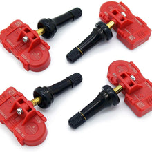 MOBILETRON 4-Pack 315MHz TPMS Tire Pressure Monitoring System Sensors Pre-Programmed for Ford/Lincoln/Mazda/Mercury | OE# 6F2Z1A189A 7L1Z1A189A Replacement | TX-S042-SN-4