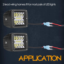 Nirider Wiring Harness 1 Lead, 12V 40A Rock Switch Relay Fuse Nylon Wiring Harness Kit for LED Light Bars Fog Lights Work Lights Driving Lights Offroad LED Pods Wire Kit for Truck UTV ATV Boat