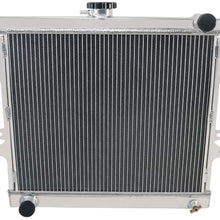 CoolingSky 3 Row All Aluminium Radiator for 1984-95 Toyota Pickup & 4Runner 2.4L MT - Direct Replacement