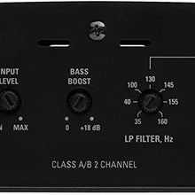 Sound Storm Labs FR1600.2 Force 1600 Watt 2 Channel 2 to 8 Ohm Stable Class A B Full Range Bridgeable Mosfet Car Amplifier with Remote Subwoofer Control