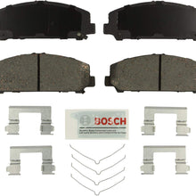 Bosch BE1509H Blue Disc Brake Pad Set with Hardware for Select 2011-15 Infiniti QX56, QX80 and Nissan Armada, Titan - FRONT