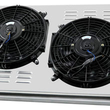 ALLOYWORKS 4 Row Core Aluminum Radiator+Shroud Fan+Relay For 1968-1990 Chevy C/K Series 10 20 30 Pickup/Chevelle El Camino/Buick/GMC