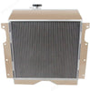 CoolingSky 3 Row All Aluminum Radiator for 1954-55 Jeep Willys 3.7L &1956-64 Jeep Truck/6-226/Utility Wagon 3.7