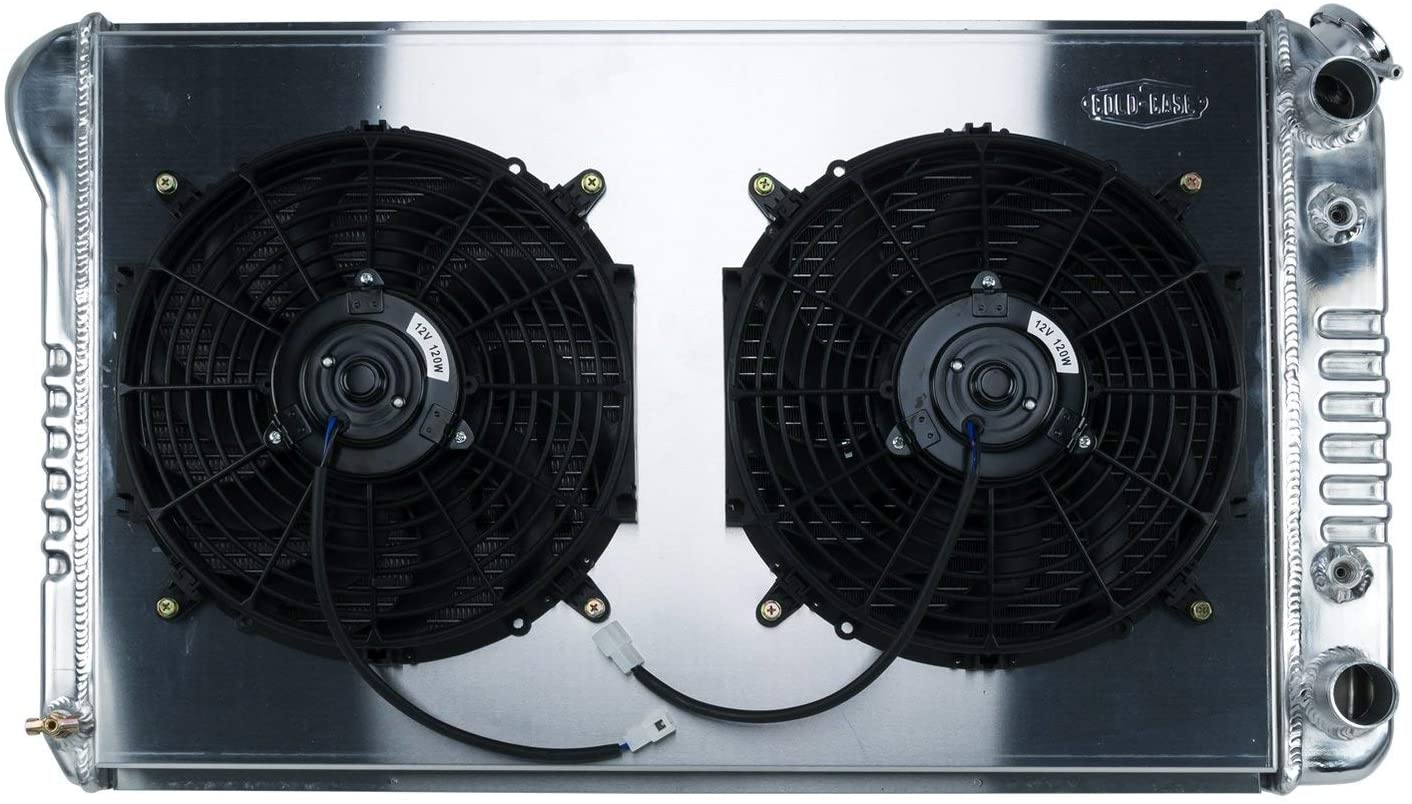 COLD CASE RADIATORS 70-81 Camaro/Firebird LS Swap Radiator and 12in Fan, Silver (CHC557AK)