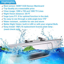 HD IP68 1280pixels 1000TV Lines Car Tail Trunk Handle Rear Color Parking Backup Camera Night Vision Reversing System Parking Aid for Toyota Hilux Revo Rocco/Invincible 50/AN120 130