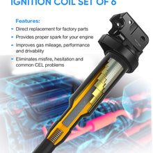 POCYBER Ignition Coil Pack Set of 6 for BMW Compatible with BMW 325i 325Ci 328i 330Ci 335i 525i 528i 530i 535i 545i X3 X5 M5 M6 Z4 Mini Cooper & more, Replaces OE# 0221504470