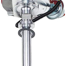 A-Team Performance Complete HEI Distributor 65K Coil 7500 RPM Compatible With Chevrolet Chevy GM GMC 4.3L 262 V6 EFI to CARB SWAP 90° V-6 One Wire Installation Red Cap