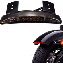 ANKIA Motorcycle Chopped Rear Fender Edge LED Brake License Plate Tail Light Stop Running Light Turn Signal Lamp for Harley Sportster XL883N 1200N XL1200V XL1200X (Smoked Black)